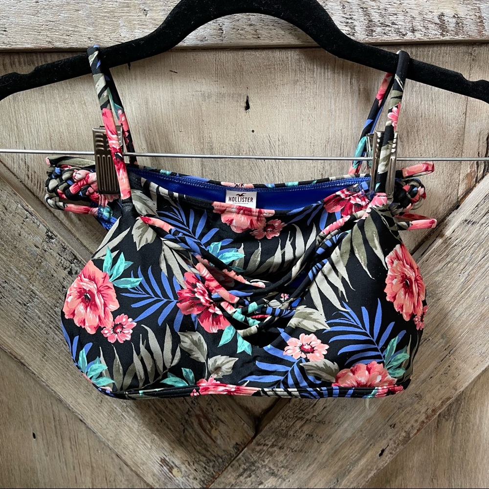 Hollister floral scoop bikini set